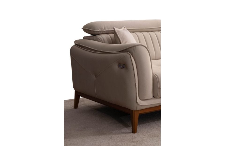 Milas Köşe Koltuk Takımı Krem